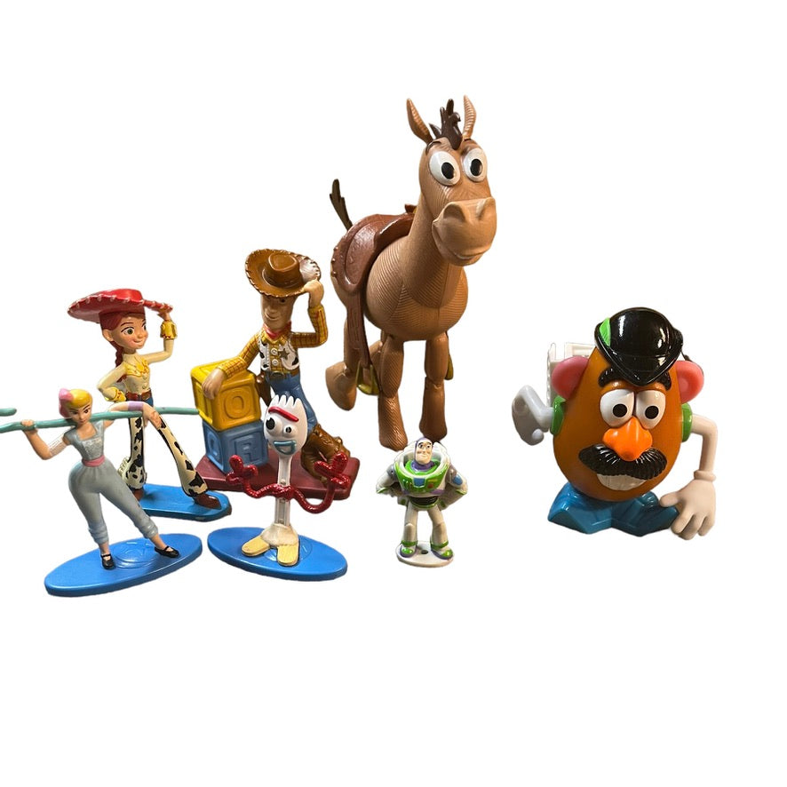 Amazing Disney Pixar Toy Story Lot of 7 Action Figurines, Collectibles, Cake Toppers, Toys EUC