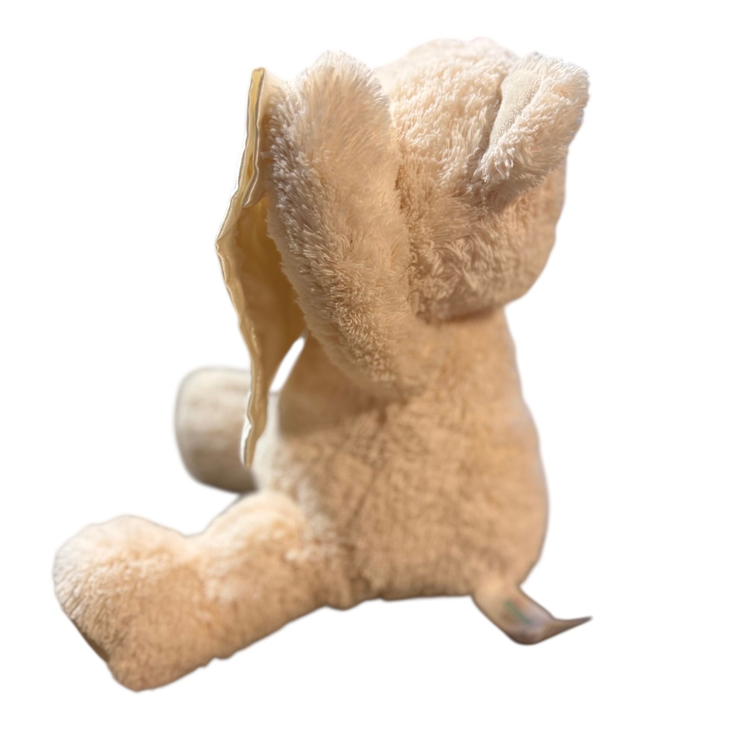 Gund Cream Animated Peek-a-Boo Teddy Bear with Satin Trimmed Blanket in EUC
