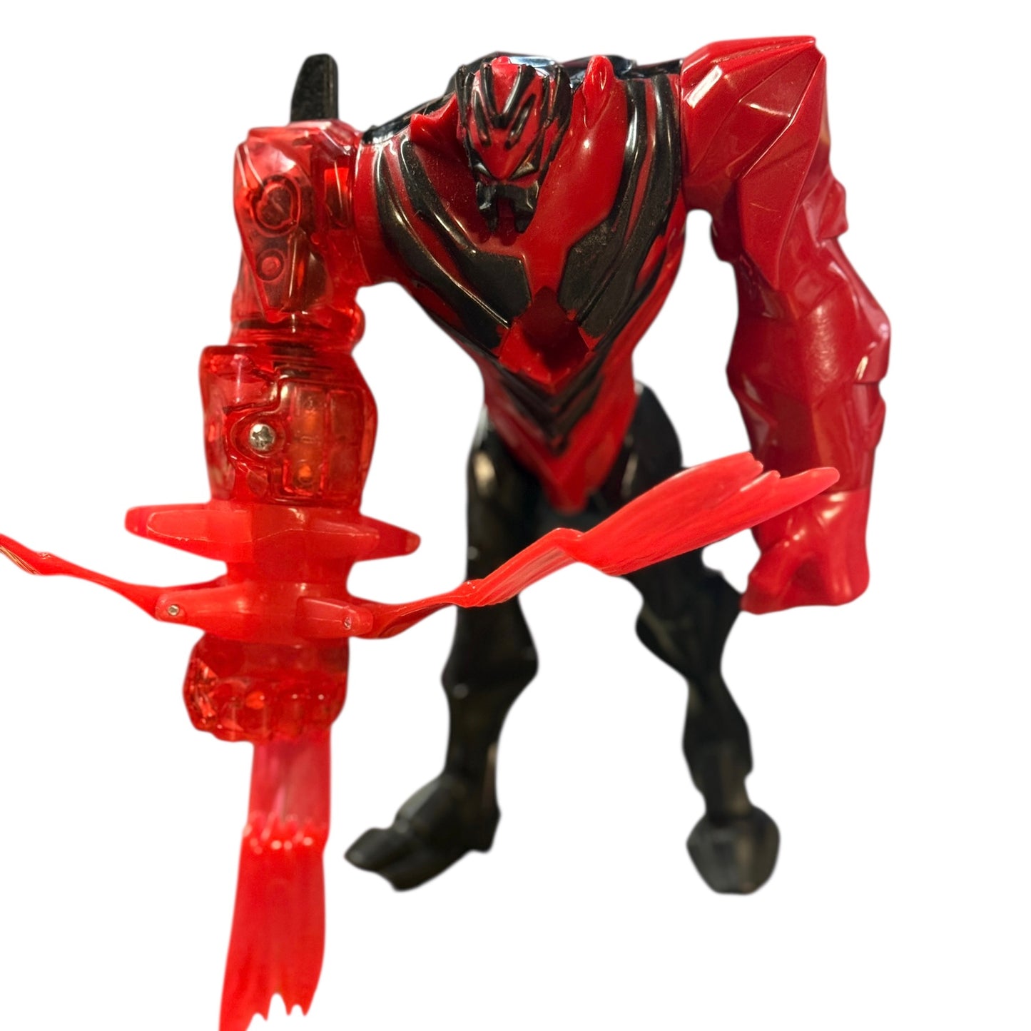 Max 2012 Steel Blade Dredd Attack 7" Action Figure Red & Black