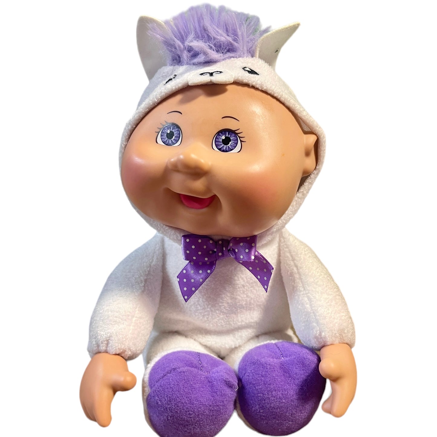 Cabbage Patch Kids Purple & White, 'Larry Llama,' Exotic Friends Collectible Cutie in EUC