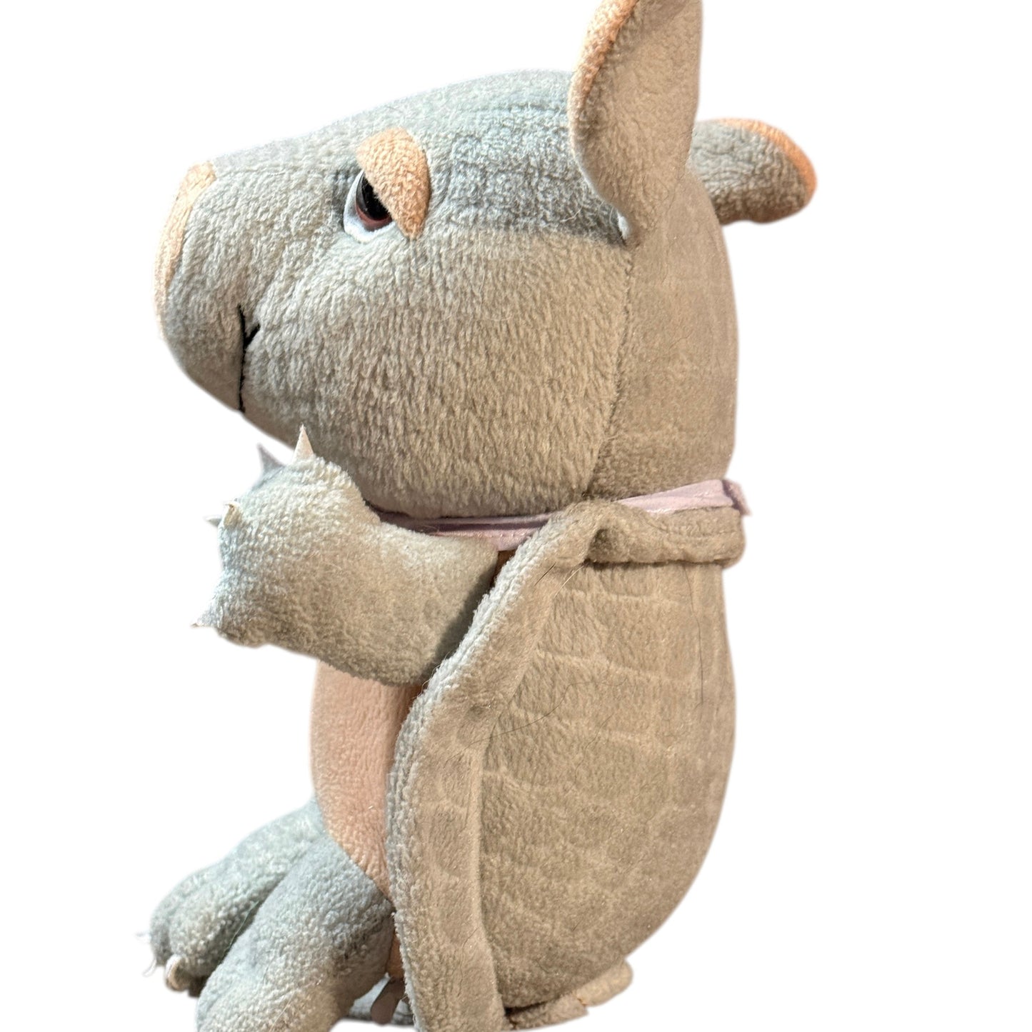 Texas Products Plush Grey Armadillo Stuffed Toy with a Texas Flag Bandana in EUC