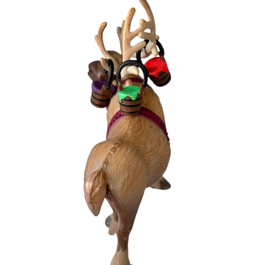 Disney Frozen Sven Reindeer Mini Figure/Paint Buckets & Olaf in a Tuxedo 2 Cake Toppers/Toys