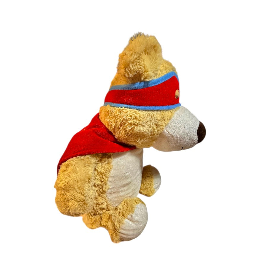 Cubbyford the Red Hero Bear, Minky Cape Reads, 'My Hero Wears Kevlar', #SG148 in EUC