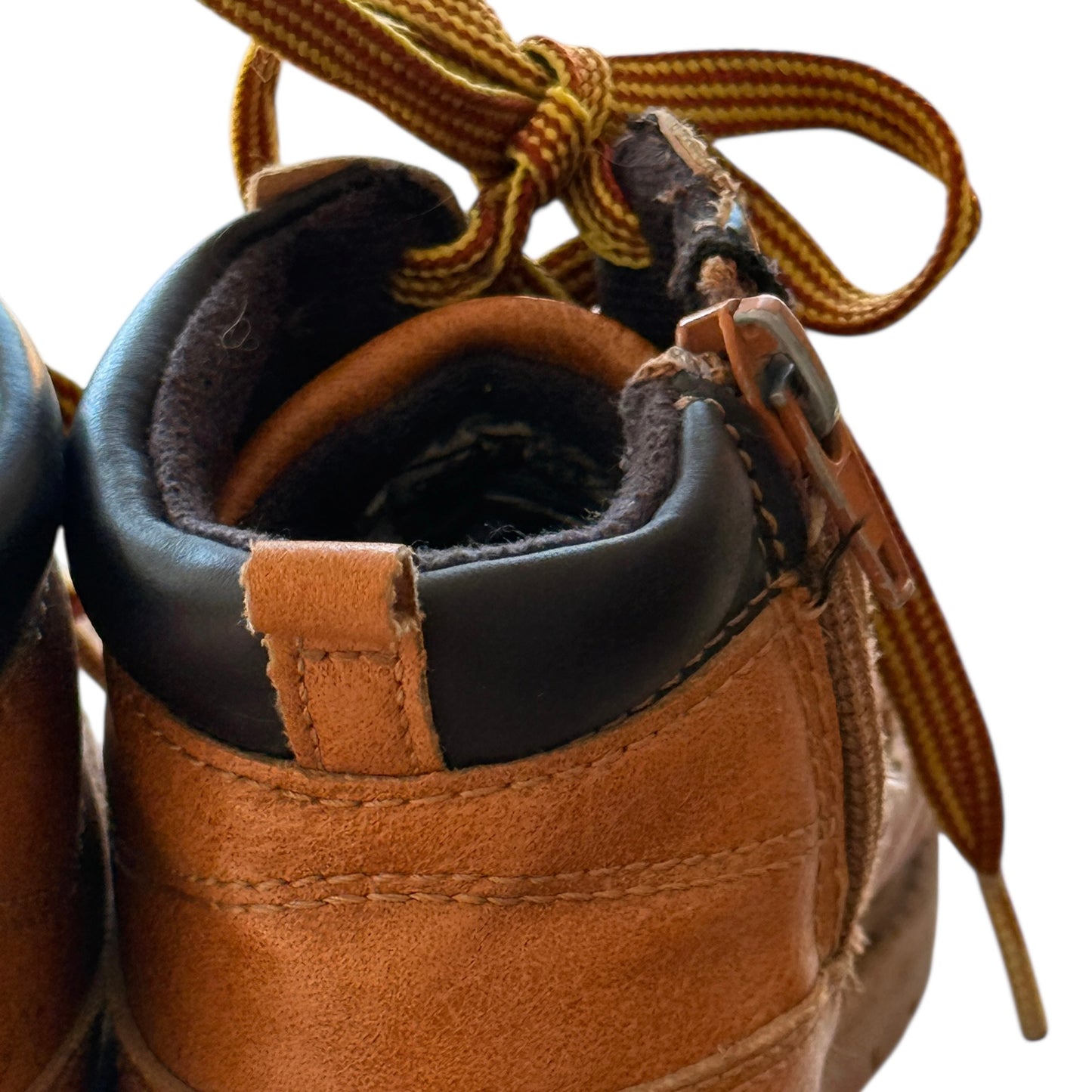 Carter's Brown Hiking Boots with Laces & Side Zippers, Size 9 , in Good Preowned Condition