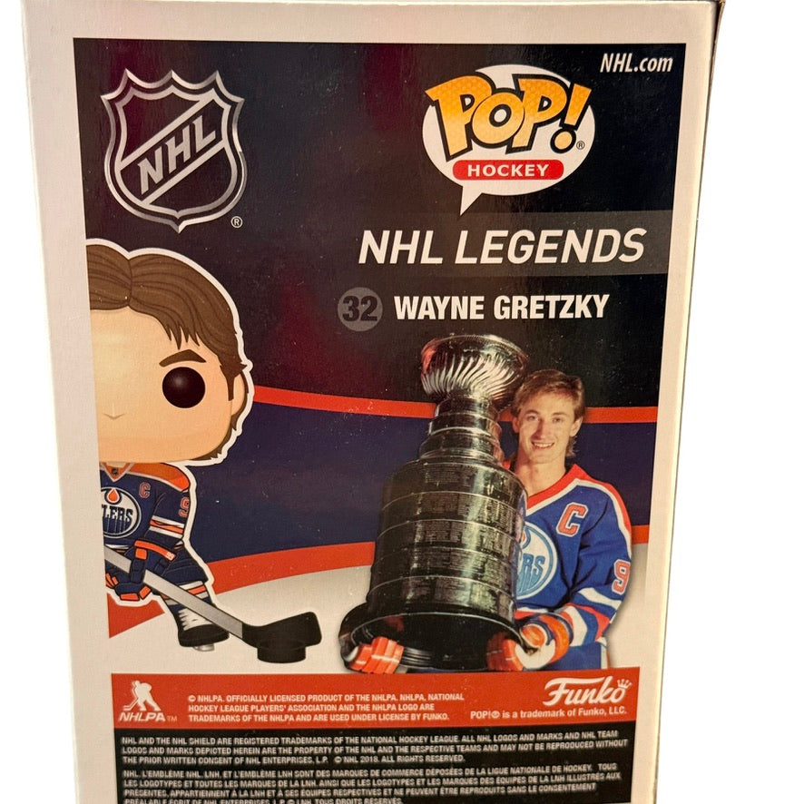 Wayne Gretzky Oilers Funko Pop NHL Canadian Exclusive Vinyl Figure Preowned Unused in Box