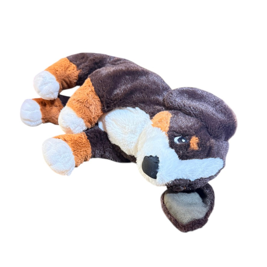 Ikea Hoppig Tri Coloured Bernese Mountain Dog 14” Stuffed Animal Toy Stiched Eyes in EUC