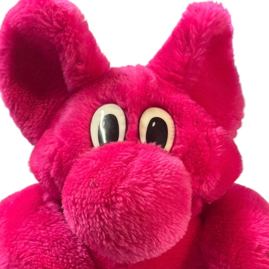 Kolorkins 'KINZI', a Pretty Pink Promotional Stuffed Elephant by Kodak Cameras Vintage