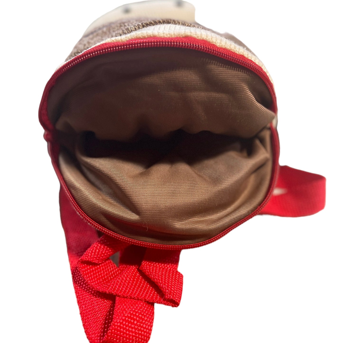 MAXX Classic Zippered SockMonkey Backpack / Pillow Adjustable Straps, Room for Treasures!