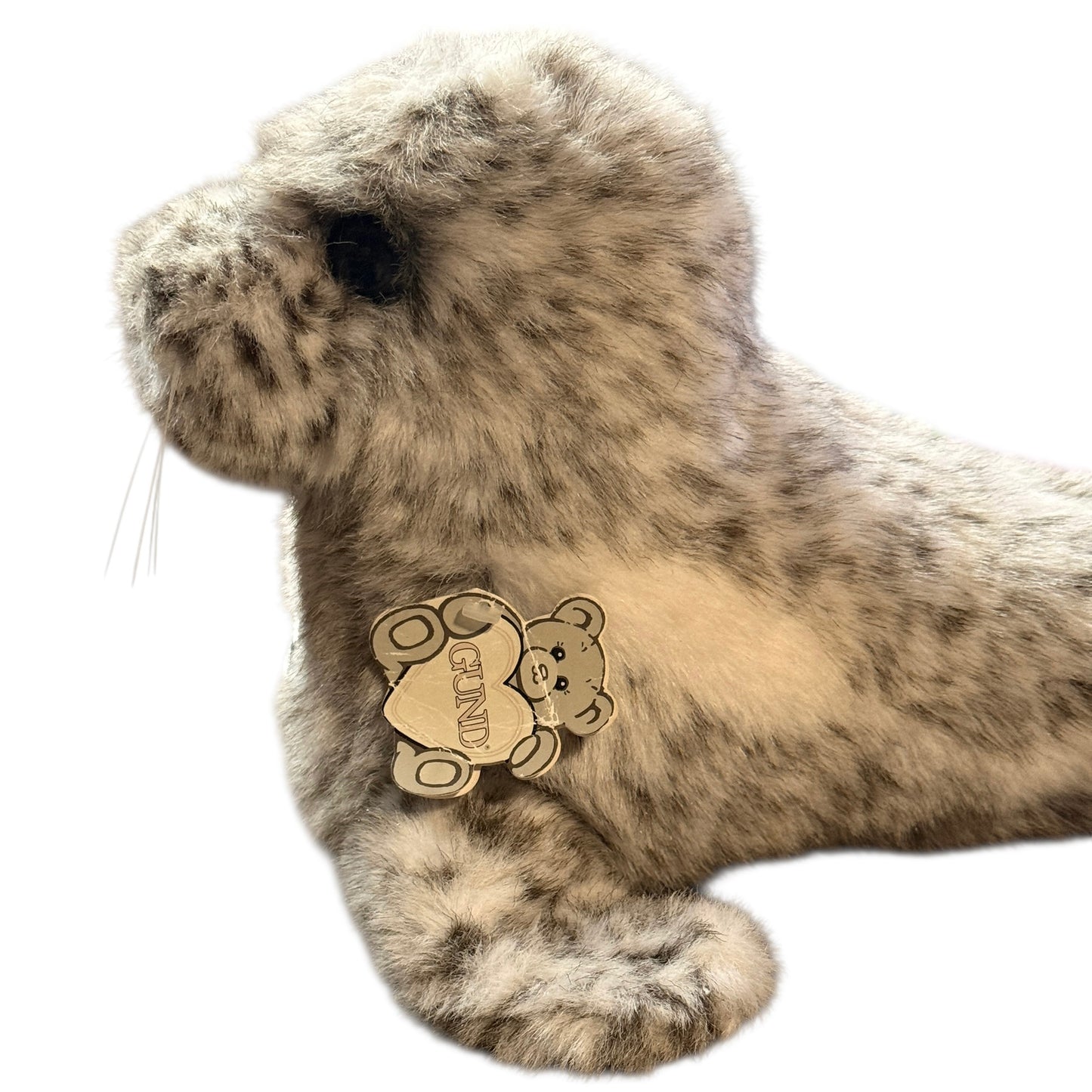 'Scooba', Vintage Gund Collector's Classic Baby Sea Lion Plush Grey & White Spotted Coat EUC