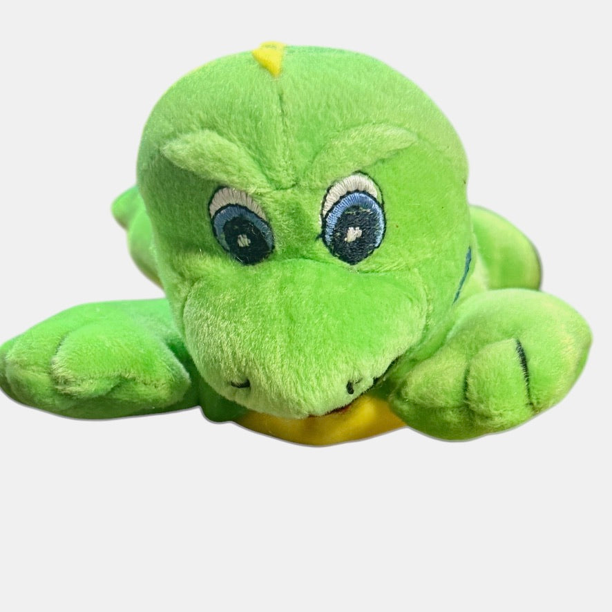 Lil' Iguana Child Safety Mascot Stuffed Green Reptile Plush, Embroidered Eyes, Hand & Tush Tags