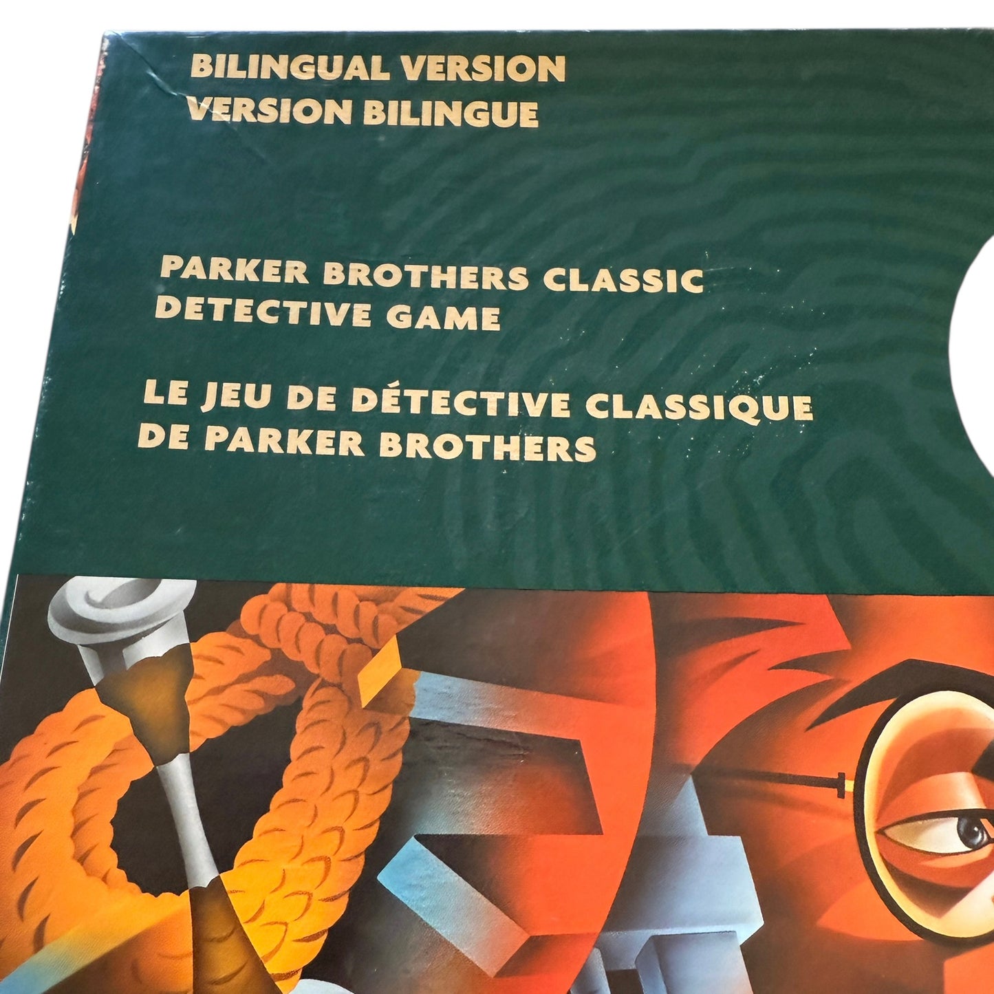 Vintage Clue, Parker Brother's Classic Detective Game from Hasbro, 2002 Bilingual. Preowned