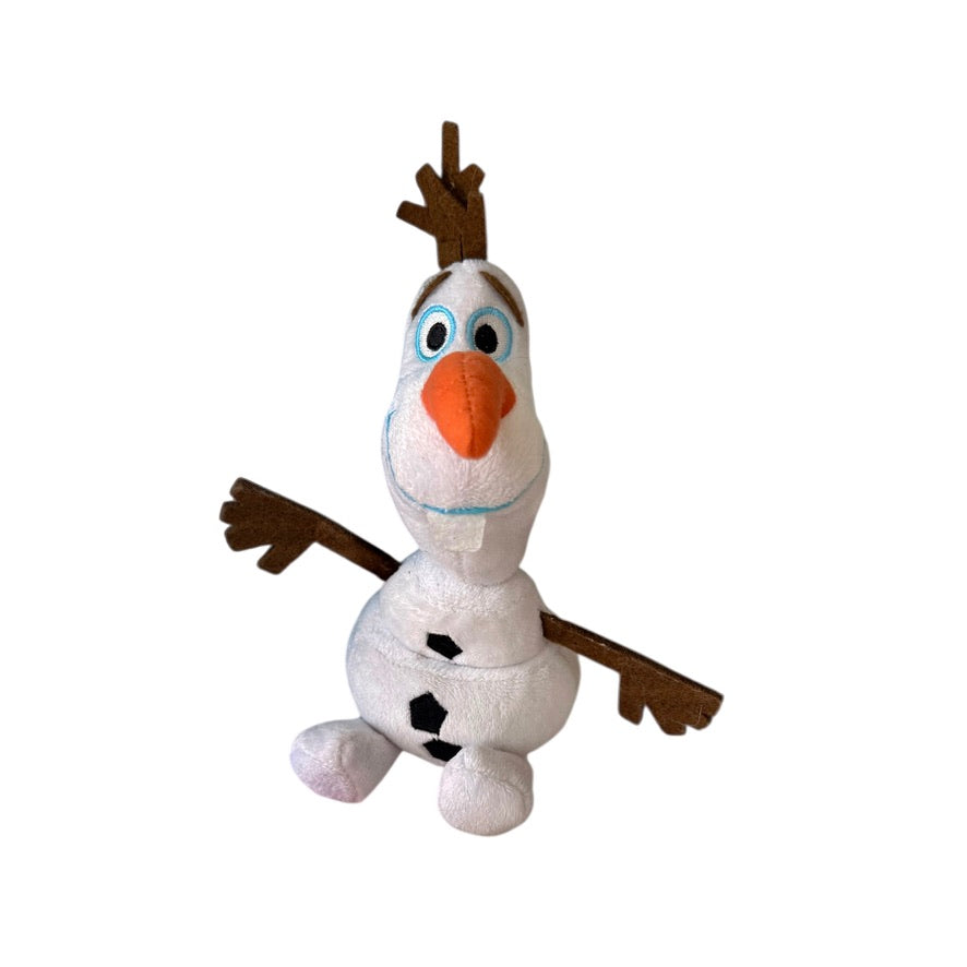 Disney 7" Olaf Plush Stuffed Toy Snowman from Frozen, Preowned and in Great Condition!
