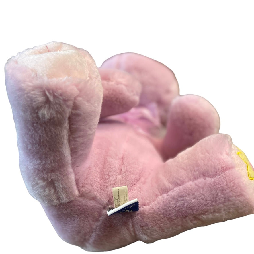 Lavender Hippo Plush 'Gifts & Giggles' Ultra Soft with Black Button Eyes & Applique Flower on Foot.