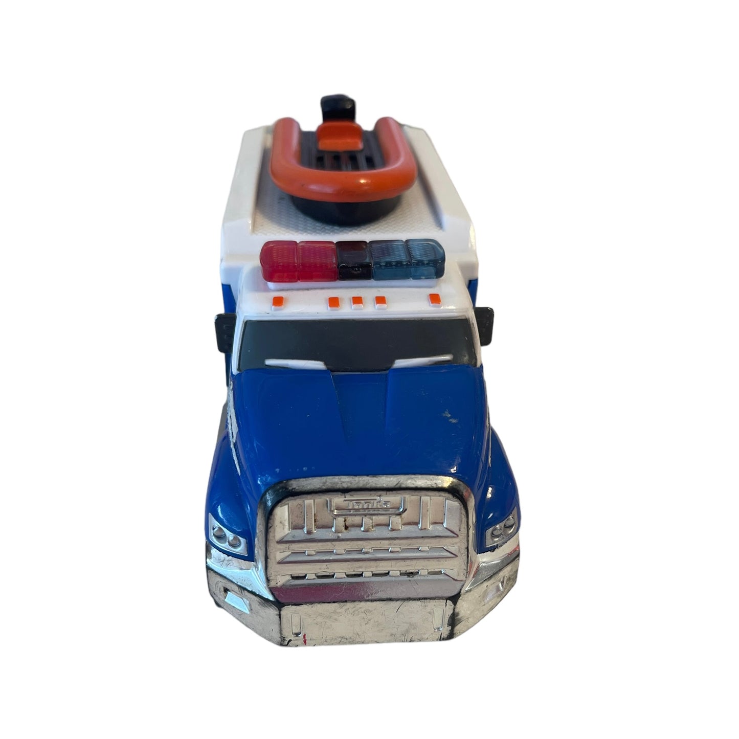 Tonka Emergency Services Unit 6.5" Dinghy on Roof & Lots of Bells & Whistles! GUC