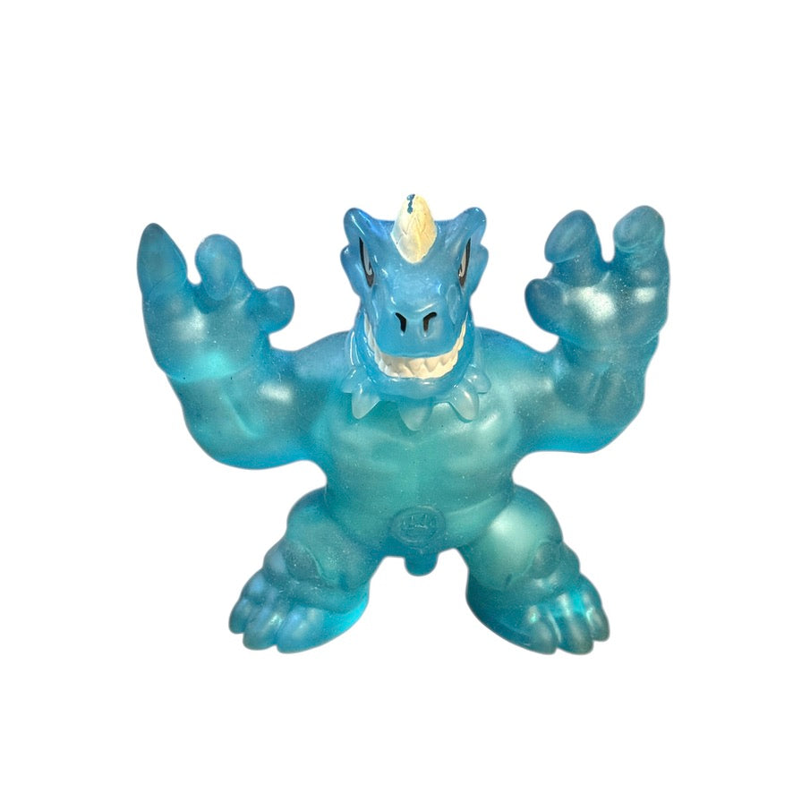Heroes of Goo Jit Zu Dino X-Ray Series 4 Tyro Turquoise Tyro the T-Rex Action Figure, Posable