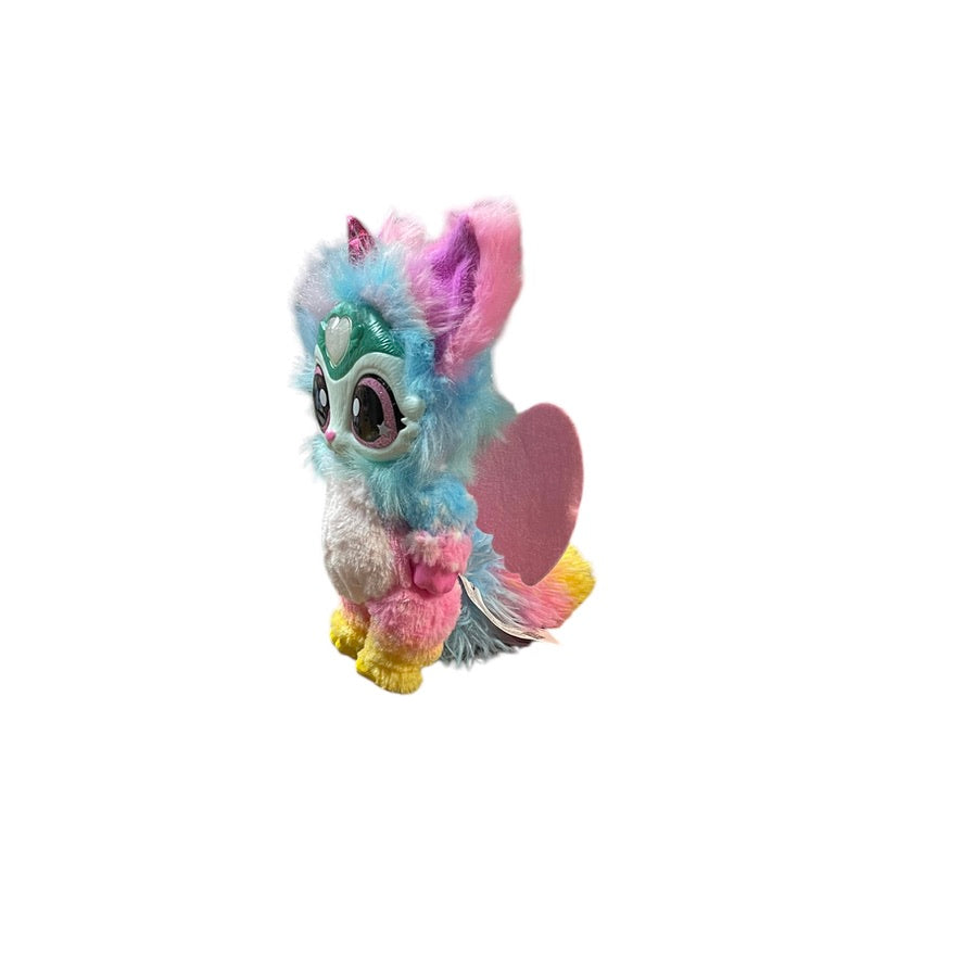 Magic Mixies Rainbow Fox Unicorn with Lights & Sound in Pastel Colours, Fluffy & Sparkly!