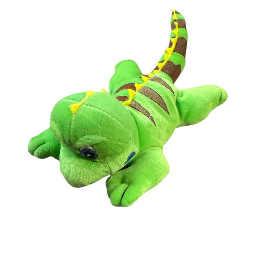 Lil' Iguana Child Safety Mascot Stuffed Green Reptile Plush, Embroidered Eyes, Hand & Tush Tags