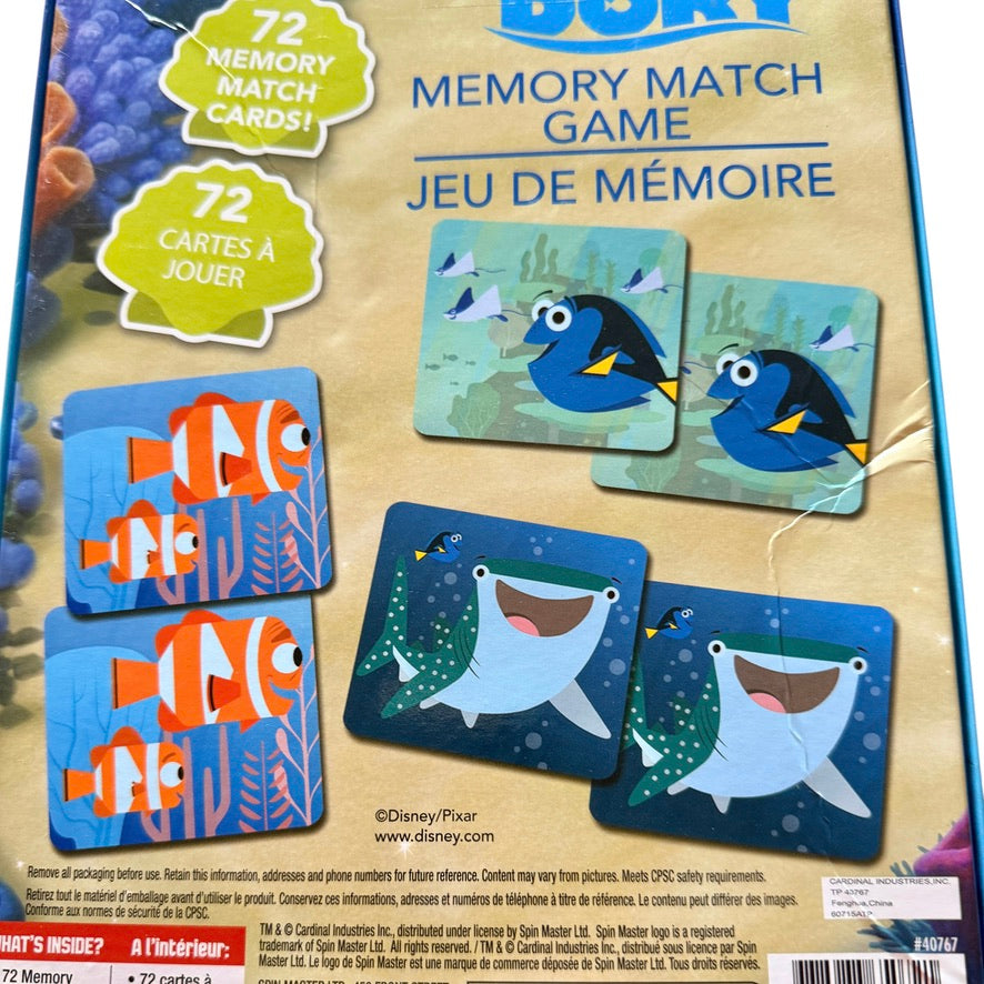 Disney Pixar Finding Dory Memory Match Game, by Spin Master, Ages 3+