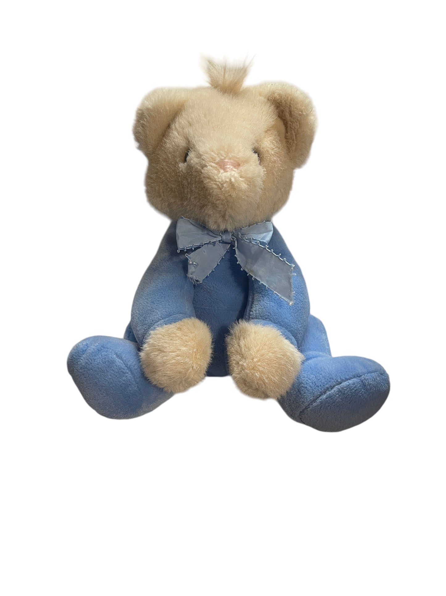 Vintage North American Bear Company Lullabear Plush, 1988 Cream & Sky Blue - So Sweet!
