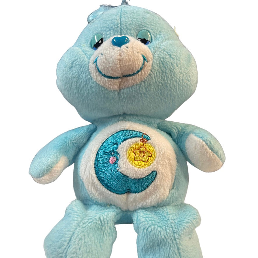 7" Care A Lot Funshine Bear & 8" Blue Bedtime Bear Vintage in GUC