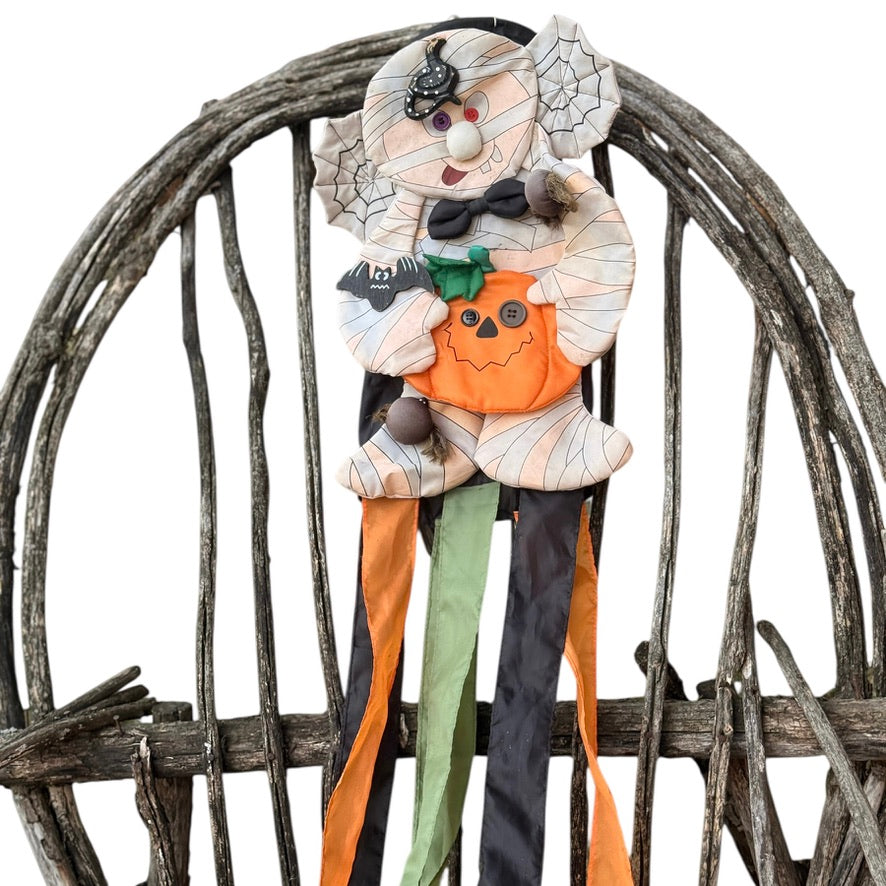 Dandee Halloween Decor, Windsock with Mummy/Spider Webs & Other Scary Things!