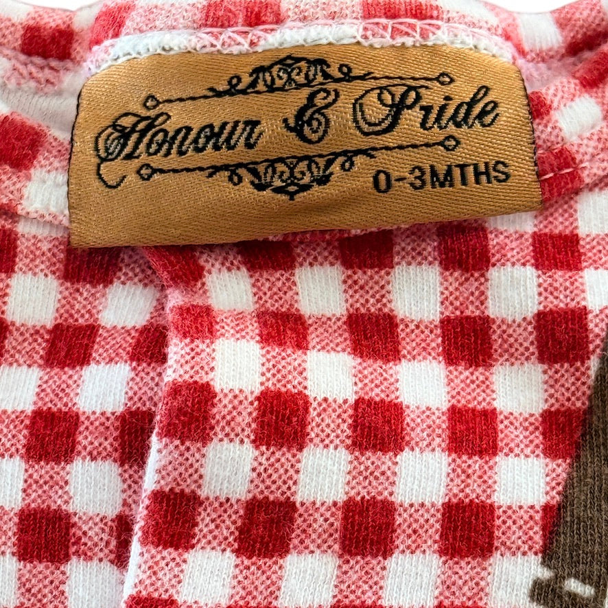 Honour & Pride Preowned Cowboy Themed Baby Sleeper 0-3 m Soft , Cozy and so Cute!