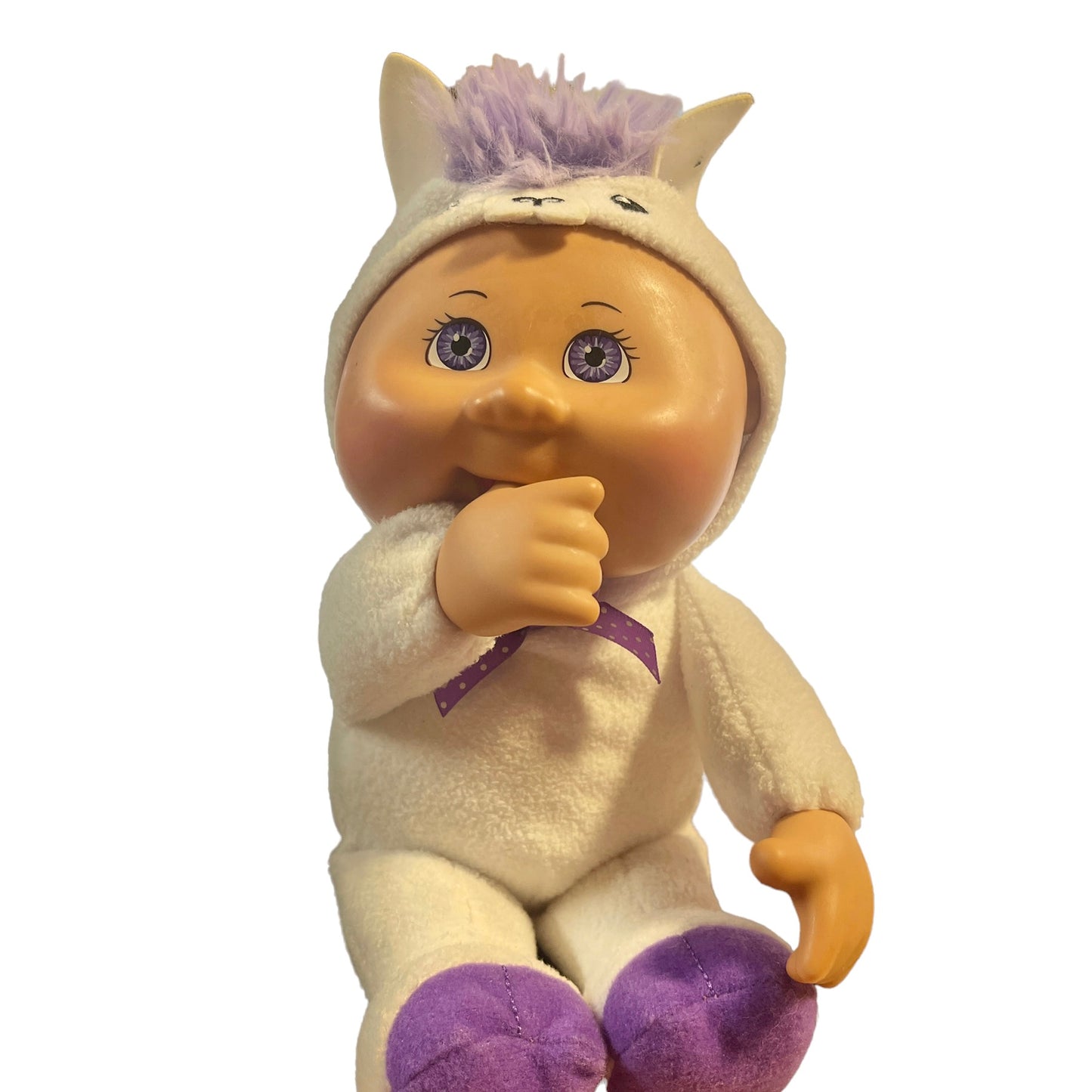Cabbage Patch Kids Purple & White, 'Larry Llama,' Exotic Friends Collectible Cutie in EUC