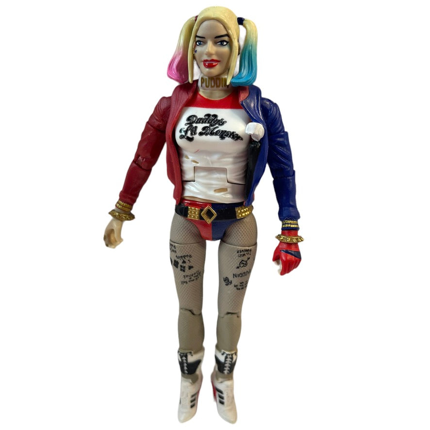 Articulated 6" DC Comics Multiverse Suicide Squad Harley Quinn Figure with Jacket EUC