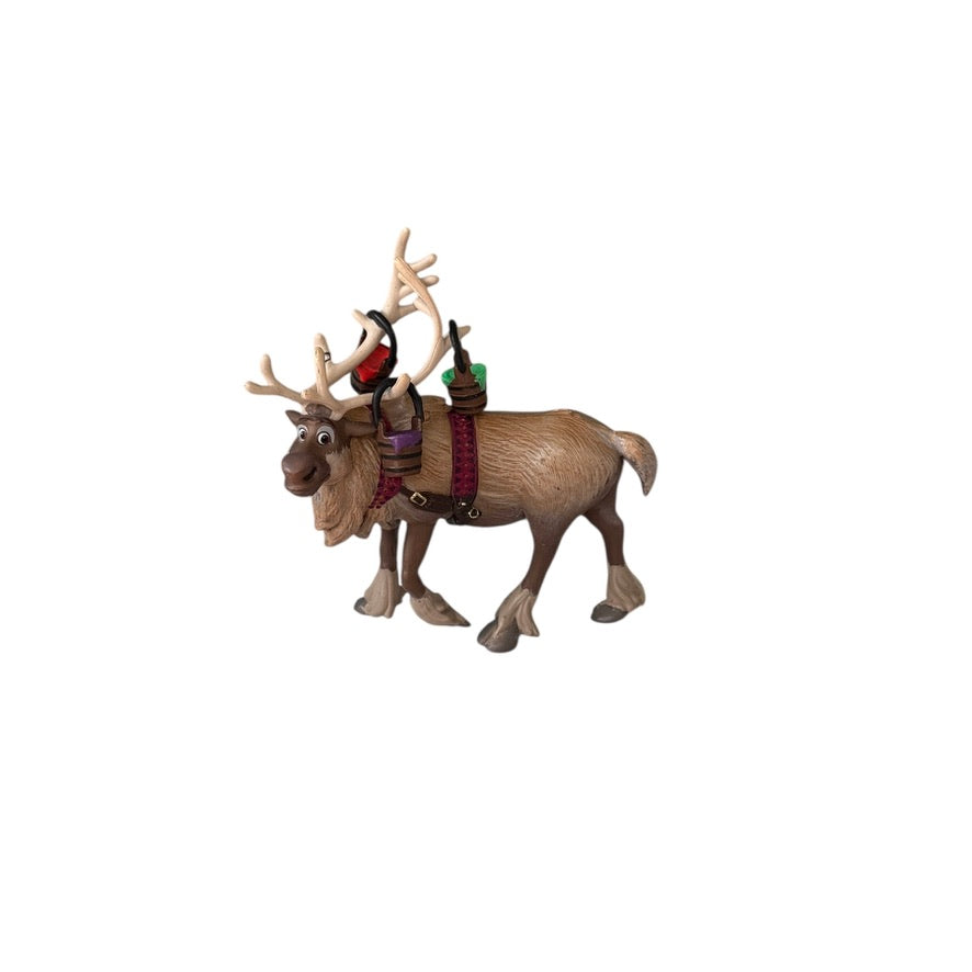 Disney Frozen Sven Reindeer Mini Figure/Paint Buckets & Olaf in a Tuxedo 2 Cake Toppers/Toys