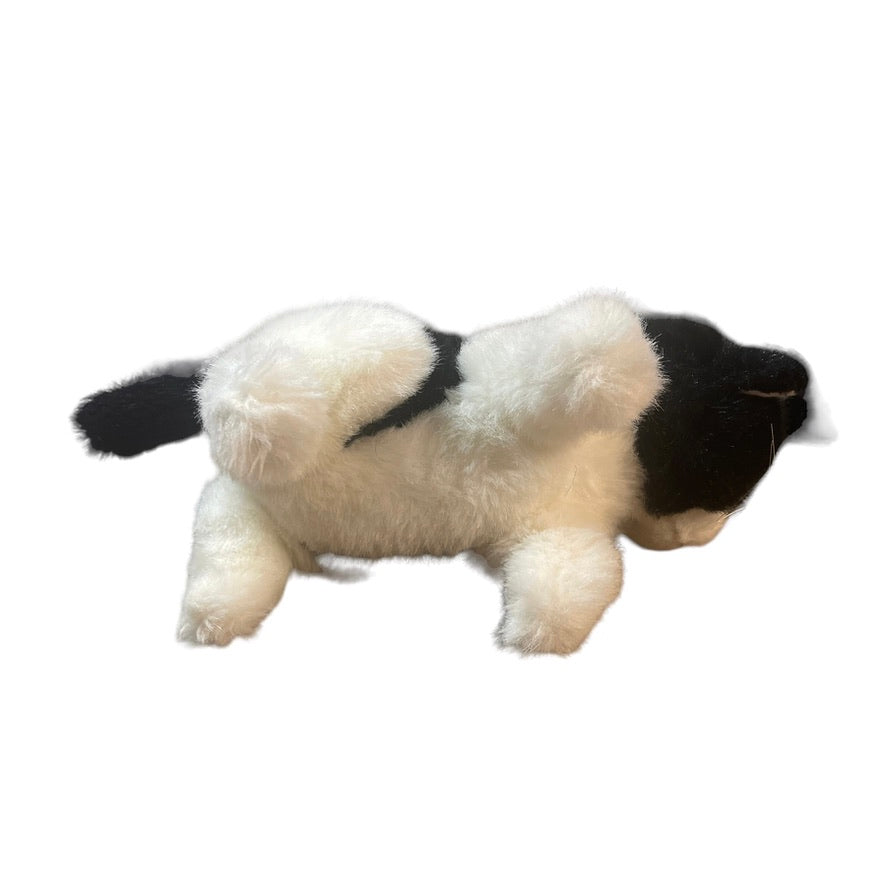 Classic Tuxedo Cat Black & White 9" Stuffed Animal Plush Kitten, Long Whiskers, Pink Nose!