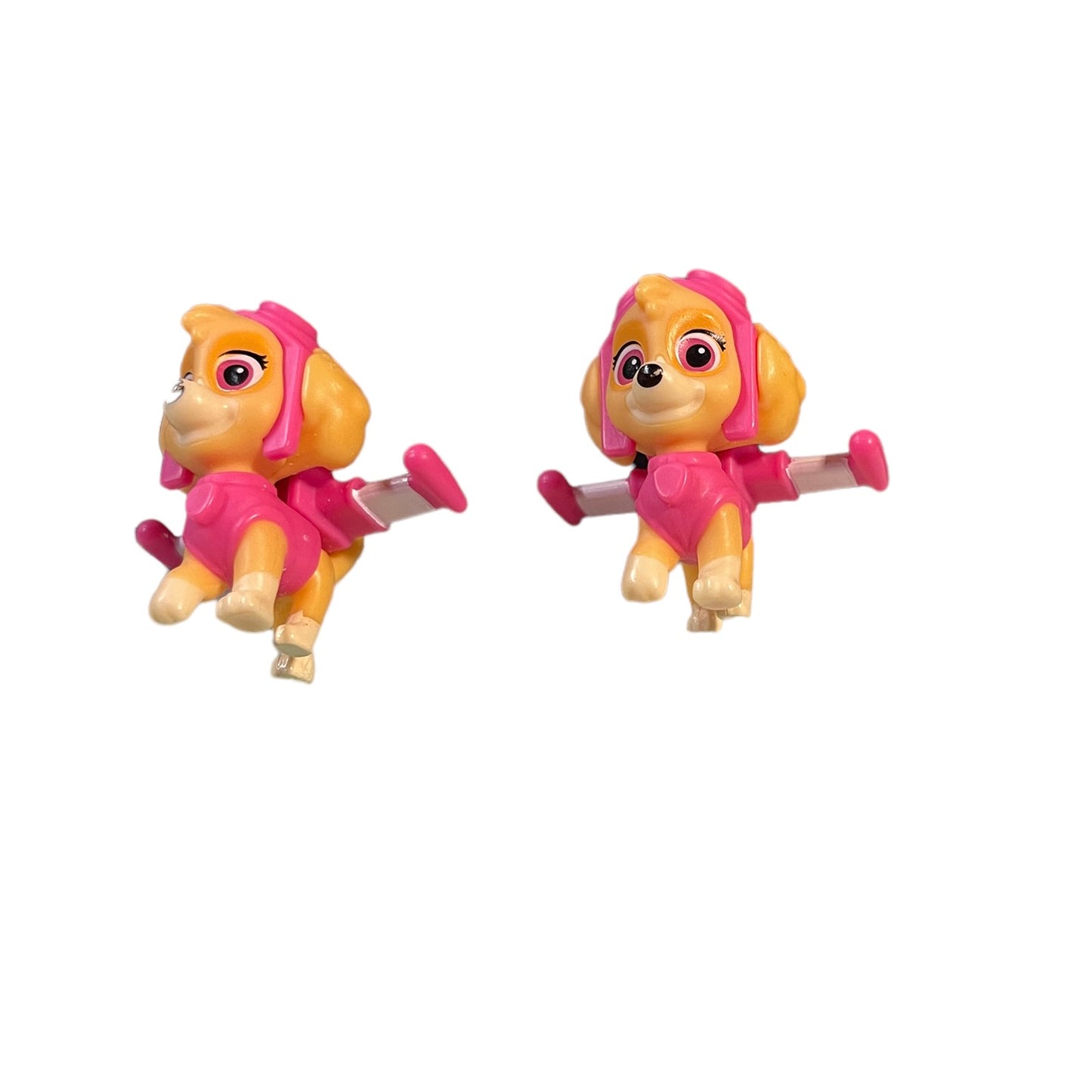 Paw Patrol Lot of 7 Tiny Action Figures 1-2", Toys or Cake Toppers in Very Good Preowned Condition