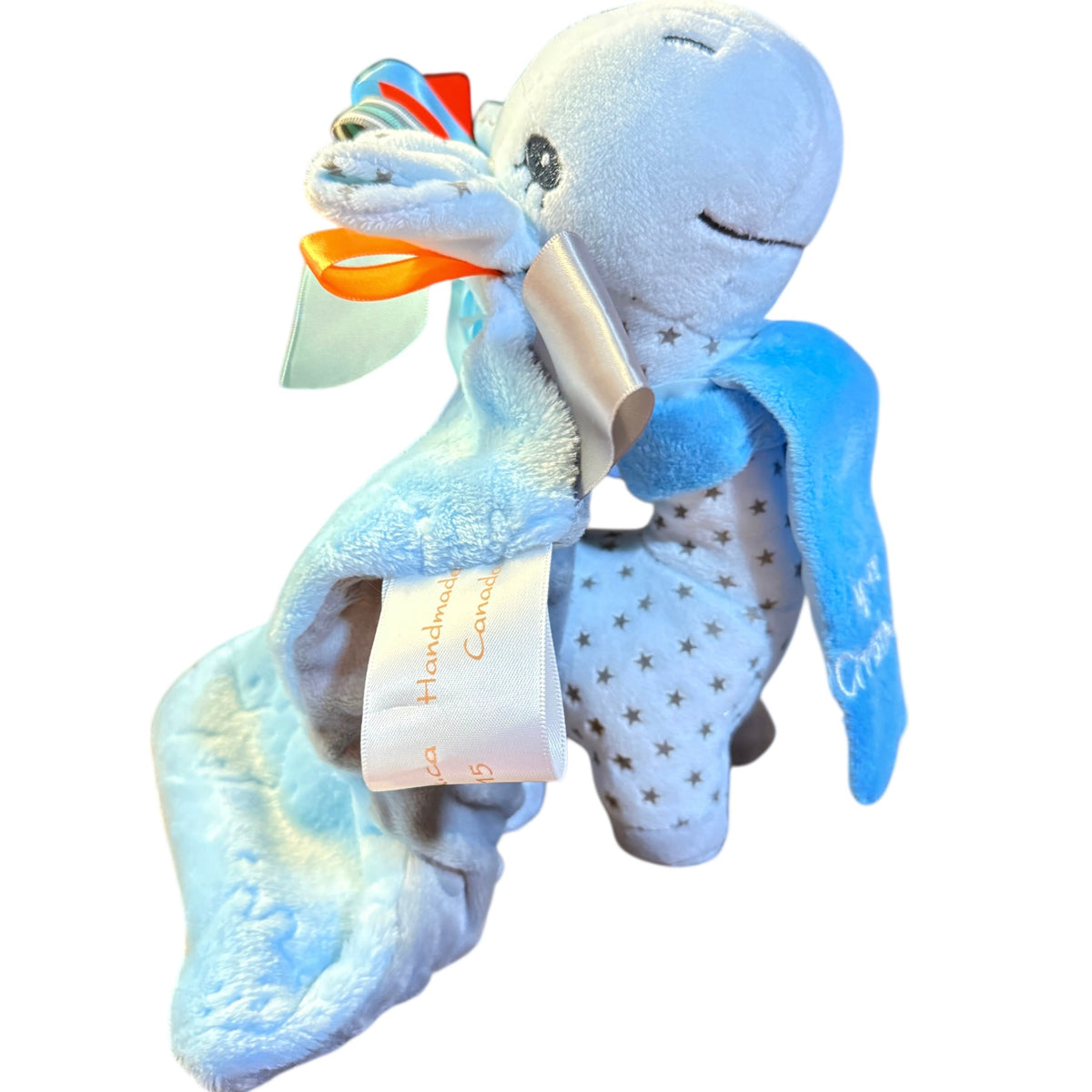 Holiday Time, 'My First Christmas Pals Stuffed Plush Giraffe with Handmade Ribbon Lovey