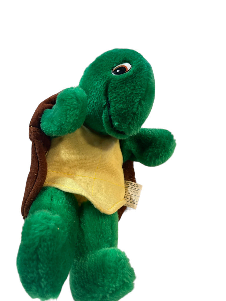 Franklin the Turtle Hand Puppet, 12" Vintage Plush Stuffed Animal by Kids Can Press