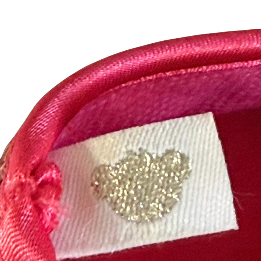 Build=A-Bear Hot Pink Sparkle Sequinned Mary Jane Shoes in Very Good Preowned Condition