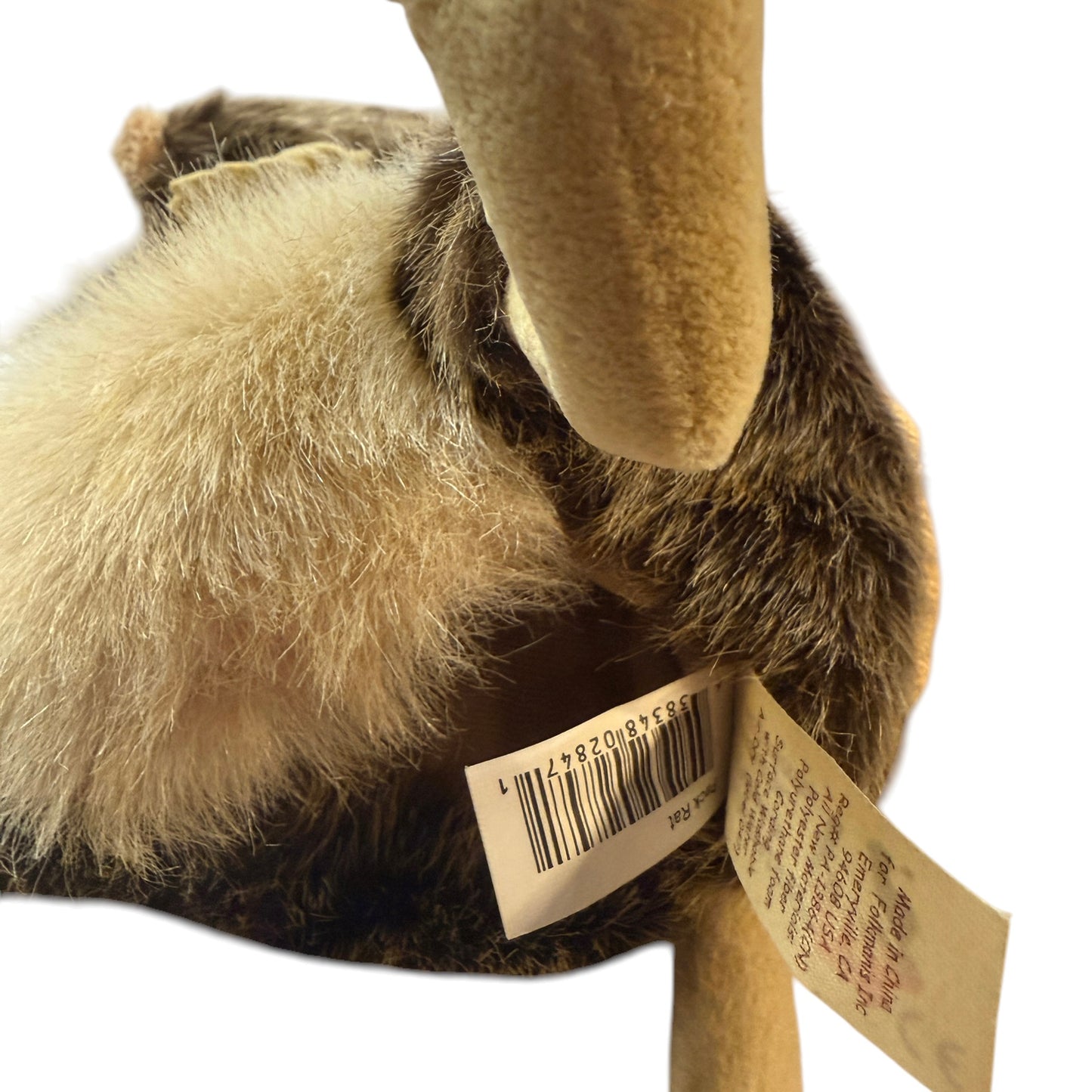 Realistic Folkmanis Pack Rat Hand Puppet with Burlap Sac and Huge Ears & Eyes! So Cute!