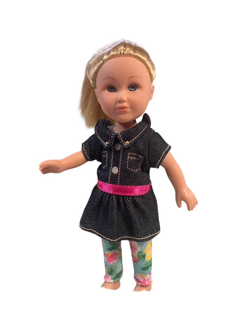 My Life Miniature Dolls, Lot of 2 Cititoy 2013 Blond, Blue Eyed Twins One Original Outfit Preowned