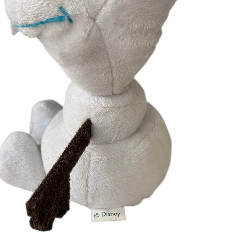 Disney 7" Olaf Plush Stuffed Toy Snowman from Frozen, Preowned and in Great Condition!