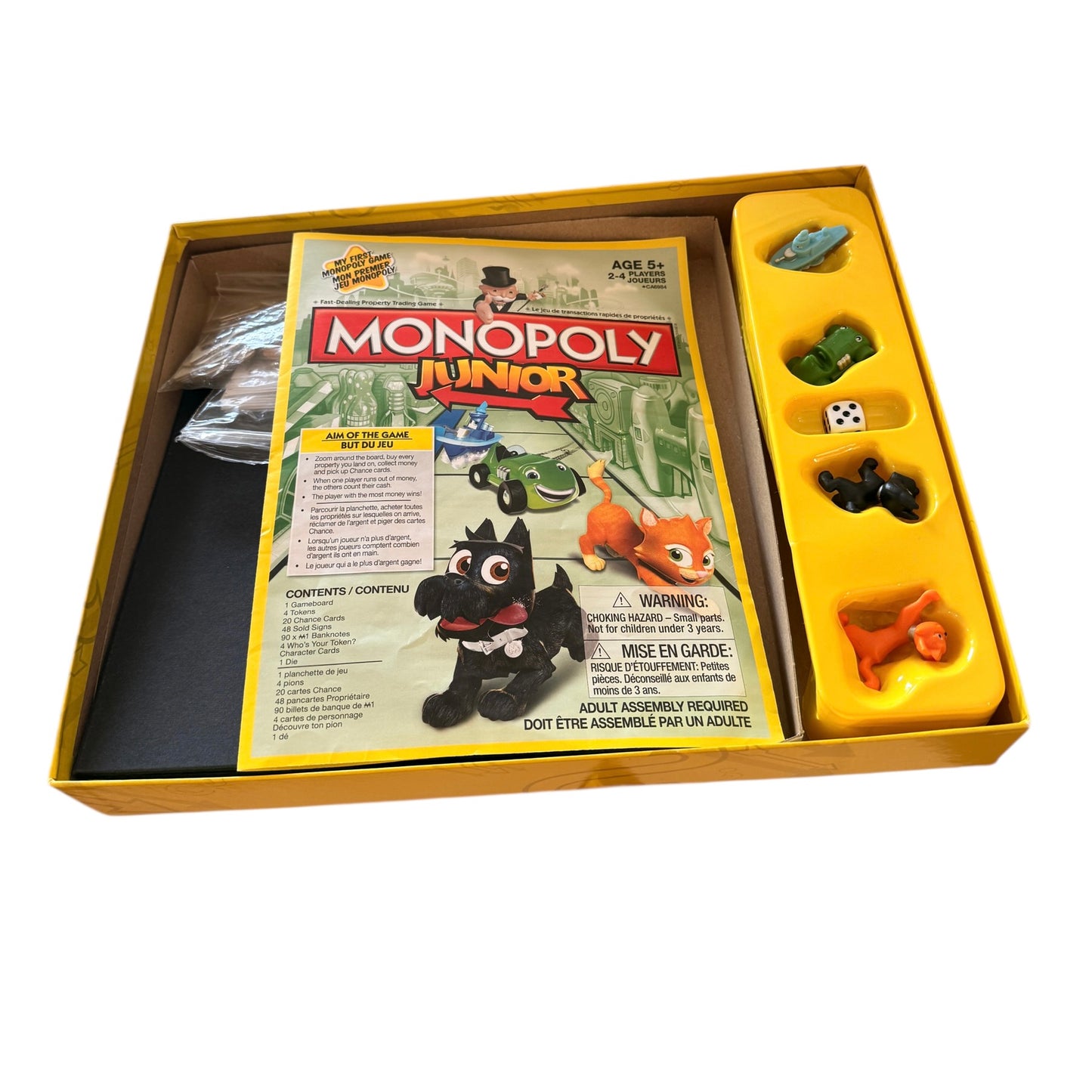 Monopoly Junior, Hasbro Gaming, My First Monopoly Game Complete, in Great Preowned Shape!