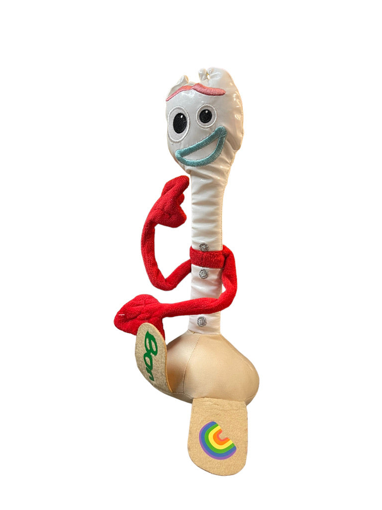 Disney Pixar Toy Story 12" Plush Leatherette  Forky with  Bendable Posable Arms EUC