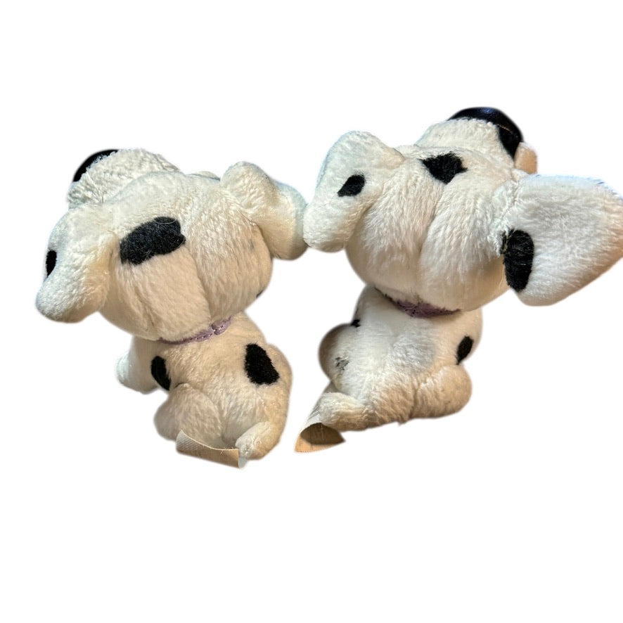 Original Snubbies, by Toy Quest Vintage 3.5 " Dalmatian Plush Dogs with Huge Black Noses