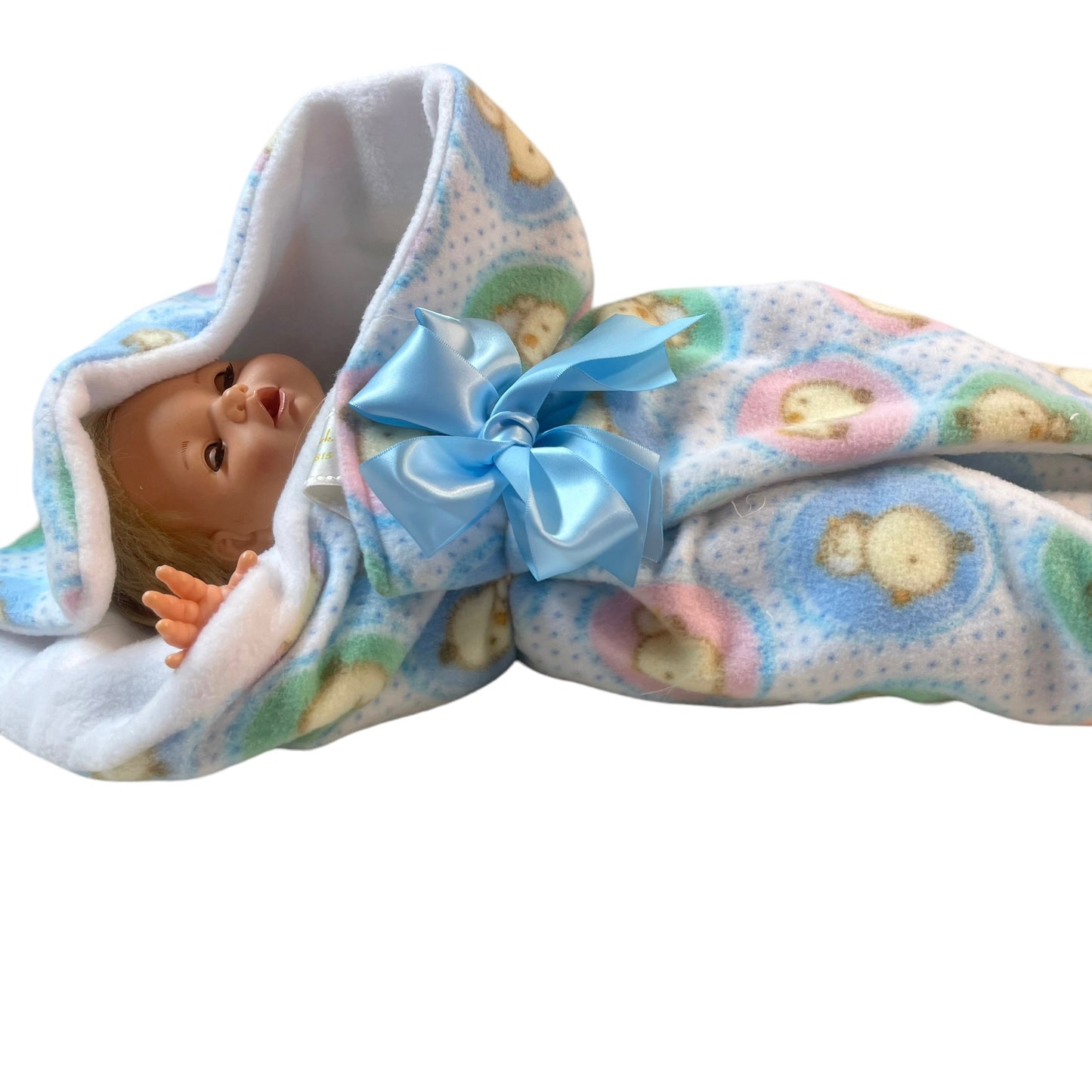 Irwin Crying Baby Doll, Vintage 1990, Smocked Nightie & Soft Fleece Blanket- Working