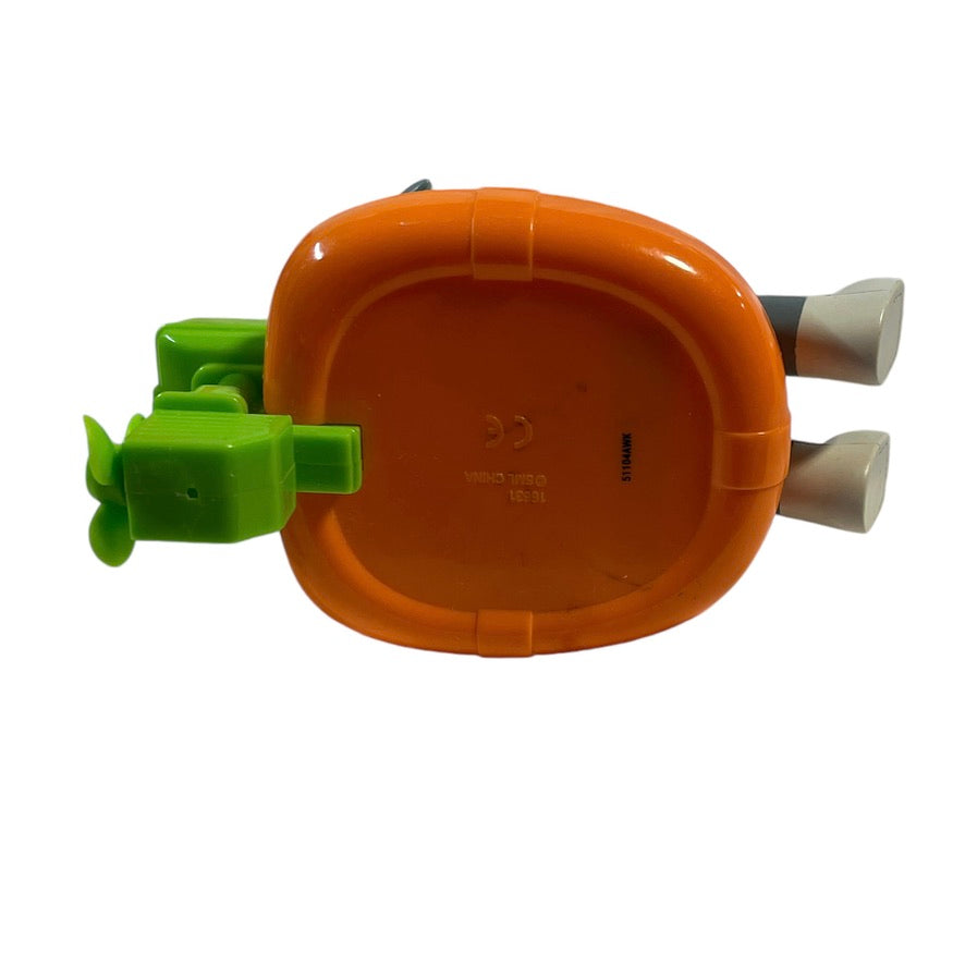 Paw Patrol Rocky Bath Paddlin' Pup in Orange Dinghy, Green Outboard Motor, Good Preowned Condition