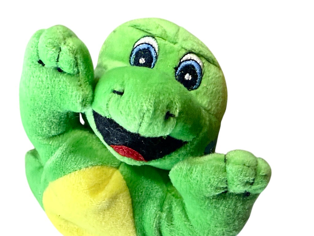 Lil' Iguana Child Safety Mascot Stuffed Green Reptile Plush, Embroidered Eyes, Hand & Tush Tags