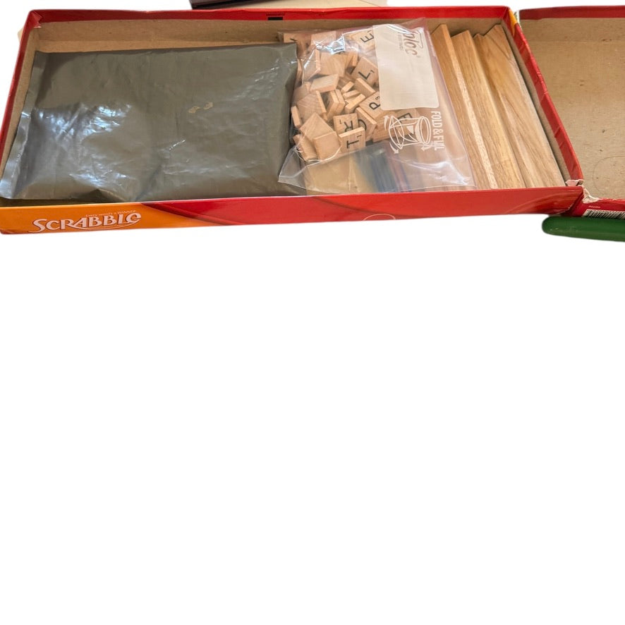 Hasbro Scrabble, Parker Bros Crossword Game, Preowned and Complete, in Good Condition!