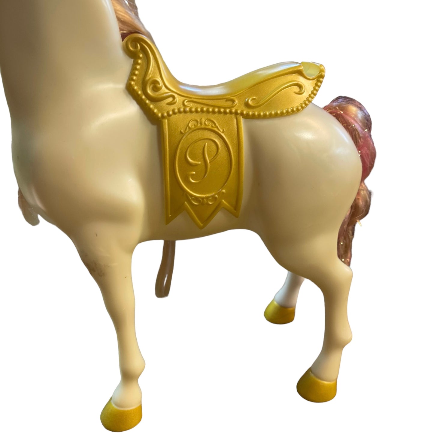 Mattel Barbie Disney Princess Enchanted White Horse, Pink & Gold Mane 2006
