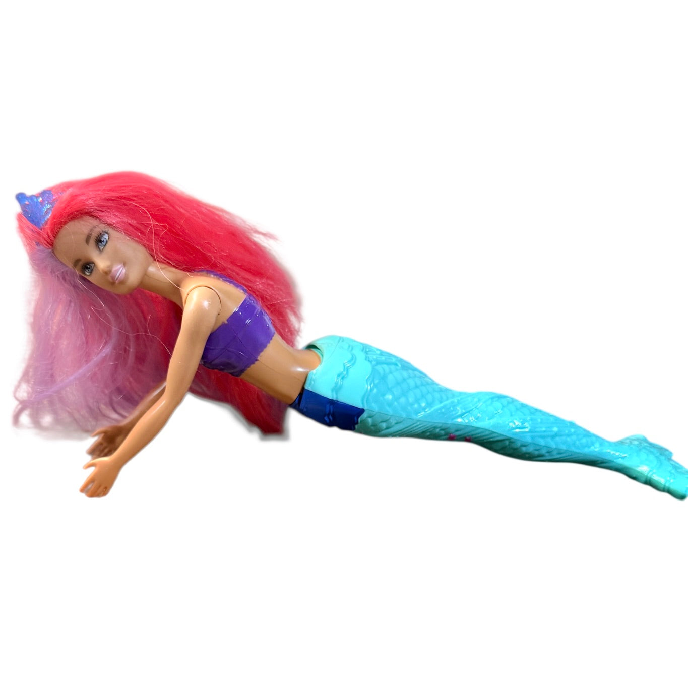 BarbIe Dreamtopia 12" Mermaid Doll in Aqua & Purple with Hot Pink & Lavender Hair with Tiara