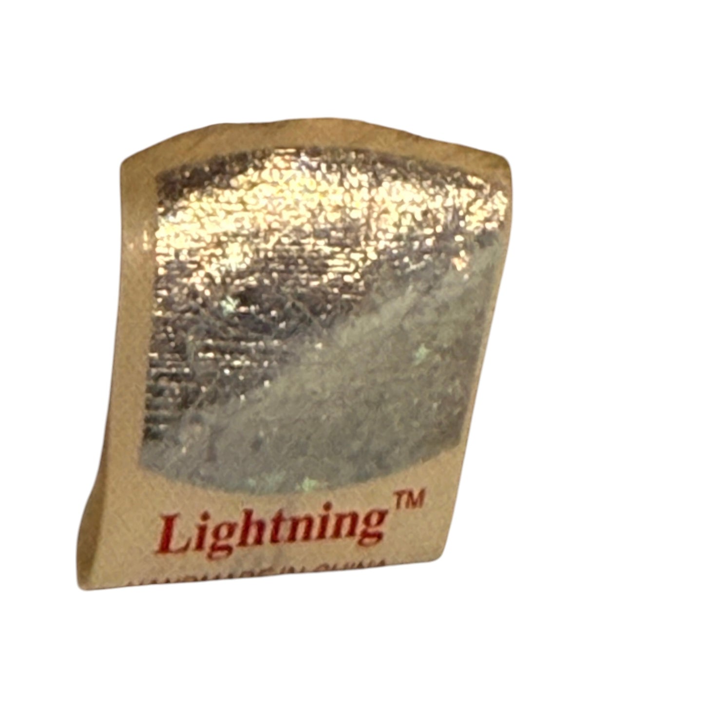 TY Retired Beanie Baby, 'Lightening,' Adorable Cream & Silver Realistic Stuffed Horse Toy in GUC