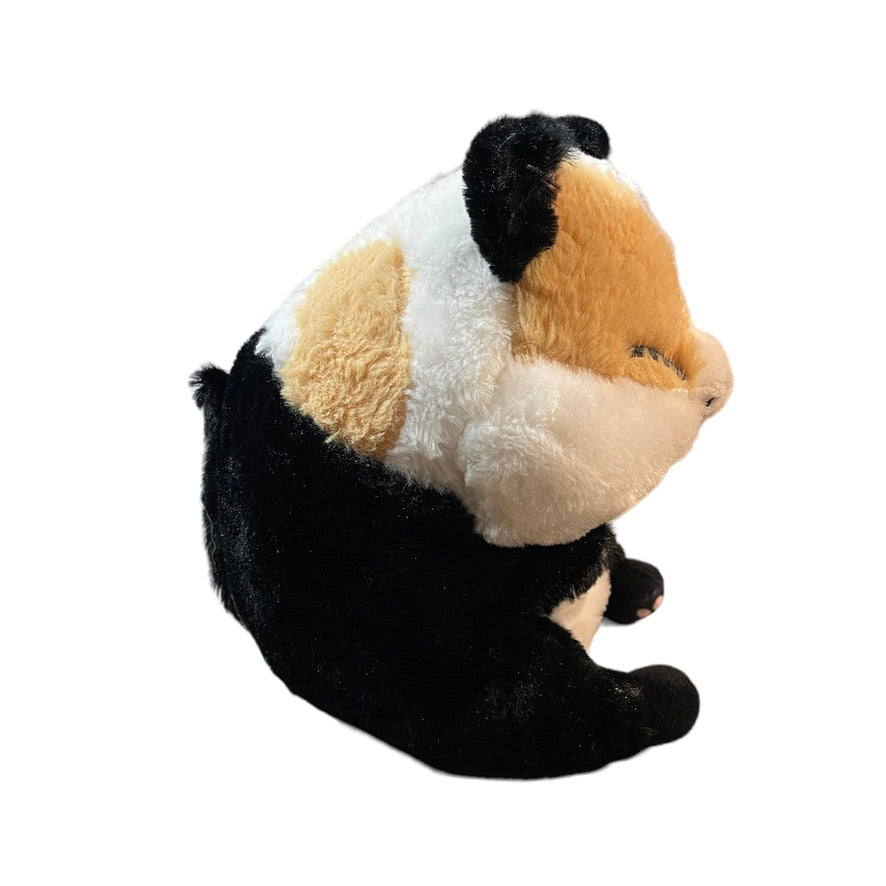 Nanco Belly Buddies Calico Fat Cat Plush Stuffed Animal Toy 9" Preowned in GUC