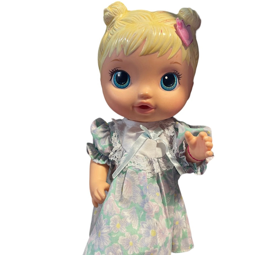 Drink & Wet Baby Alive 2015, Pink Boots & Dainty Dress, in Good Preowned Condition