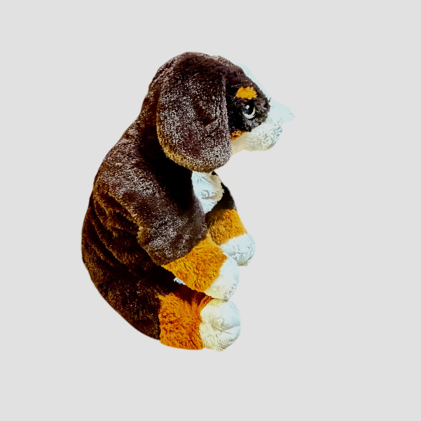 Ikea Hoppig Tri Coloured Bernese Mountain Dog 14” Stuffed Animal Toy Stiched Eyes in EUC